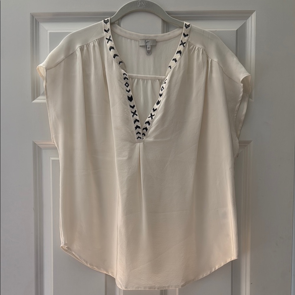 Joie Cream Silk Women's Top